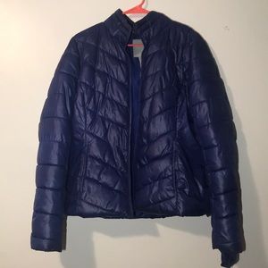 Never before worn blue winter jacket